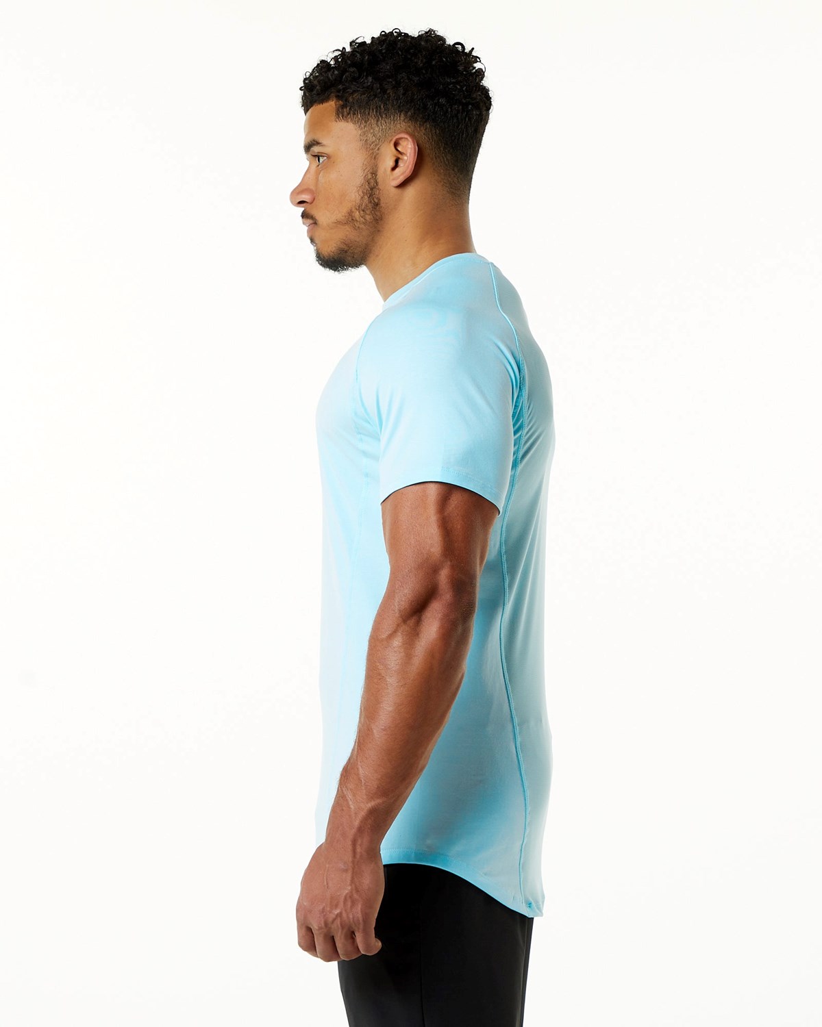 Alphalete High Performance Tee Bleu Homme | BLE-87741180