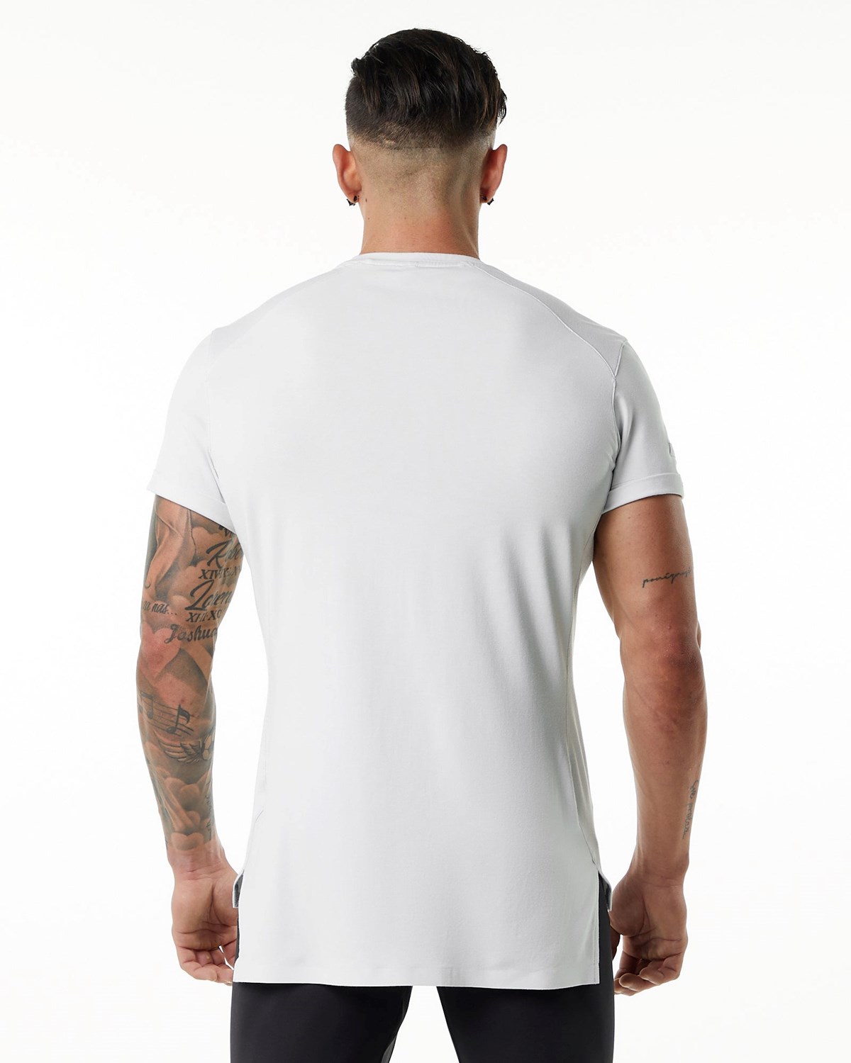 Alphalete Premium Corta Sleeve Pocket Tee Blanche Homme | JZP-45701078