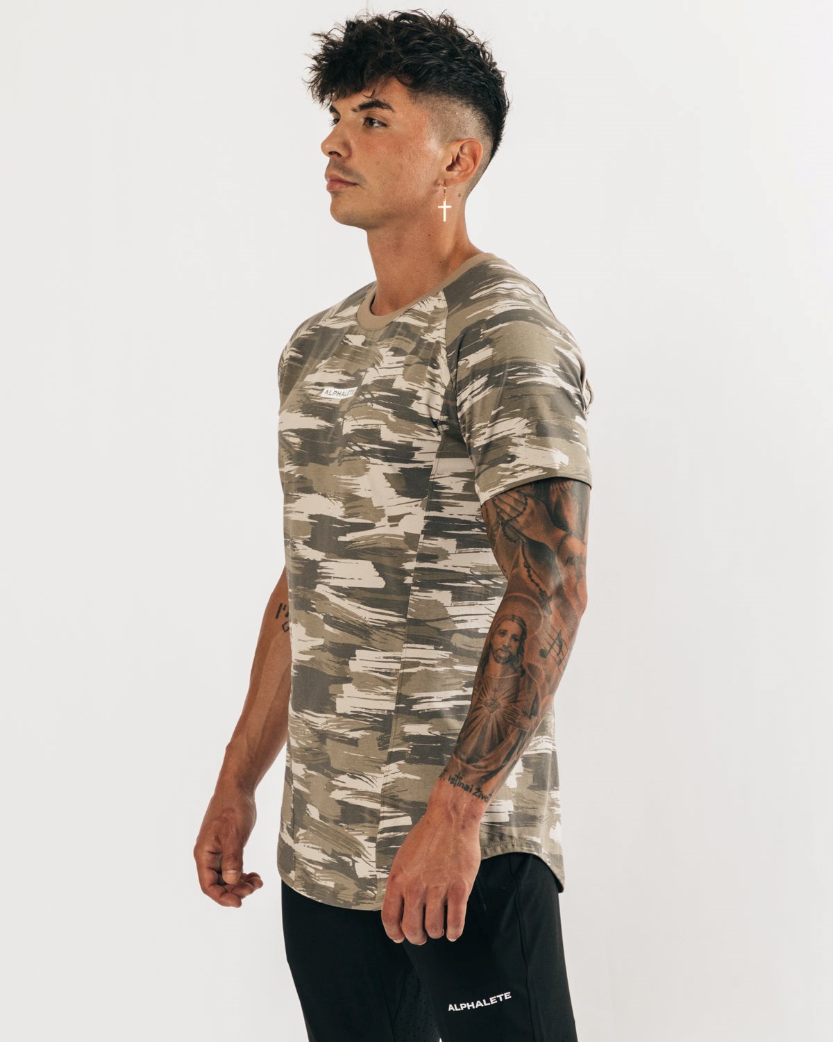 Alphalete High Performance Tee Camouflage Homme | QVM-59378861