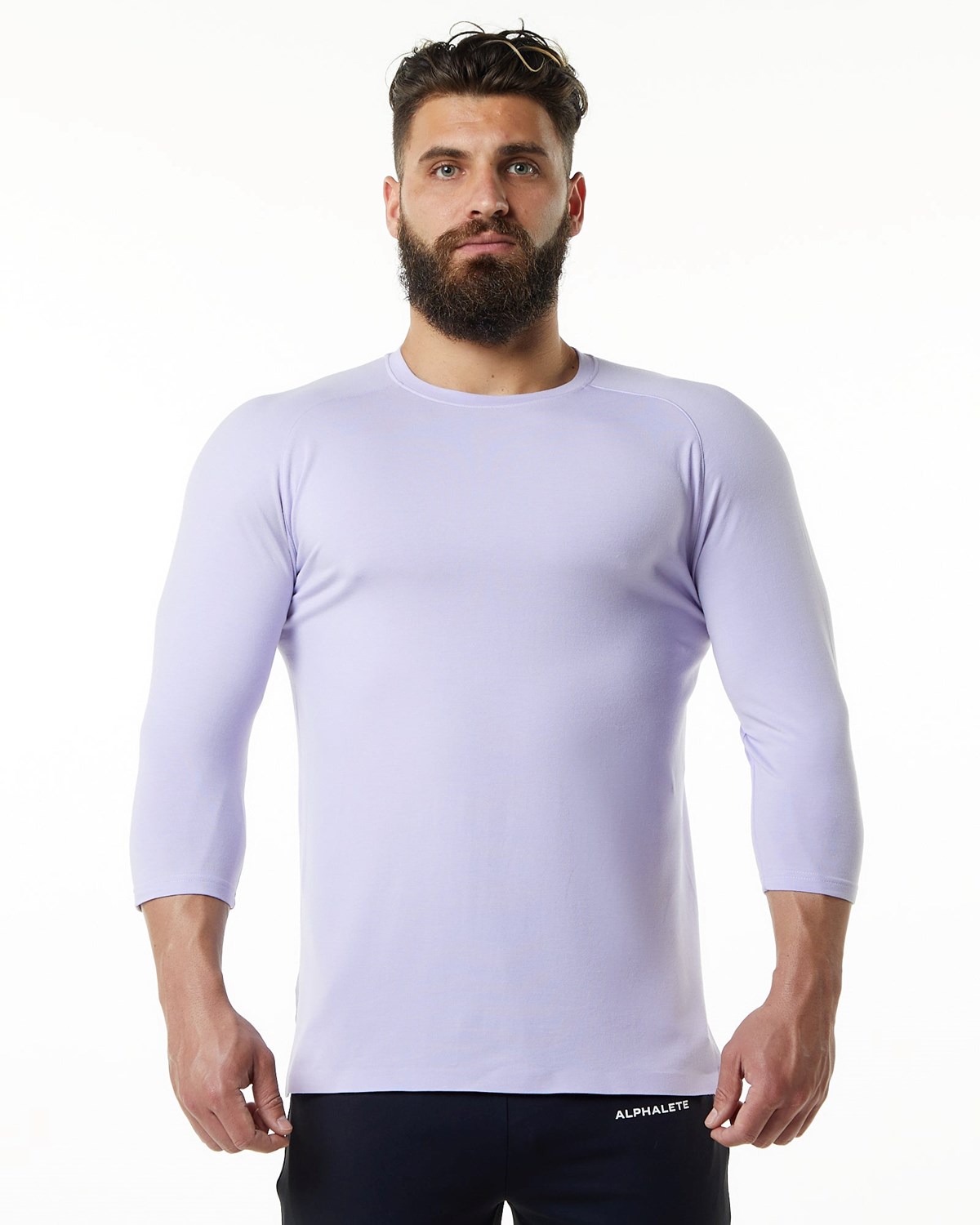 Alphalete Premium 3/4 Sleeve Tee Lilac Haze Homme | TWH-26642707