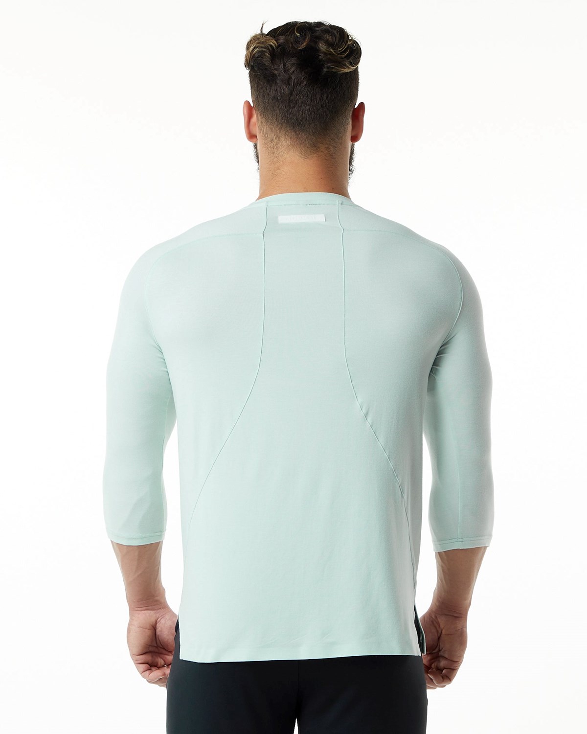 Alphalete Premium 3/4 Sleeve Tee Bleu Homme | LPM-40266177