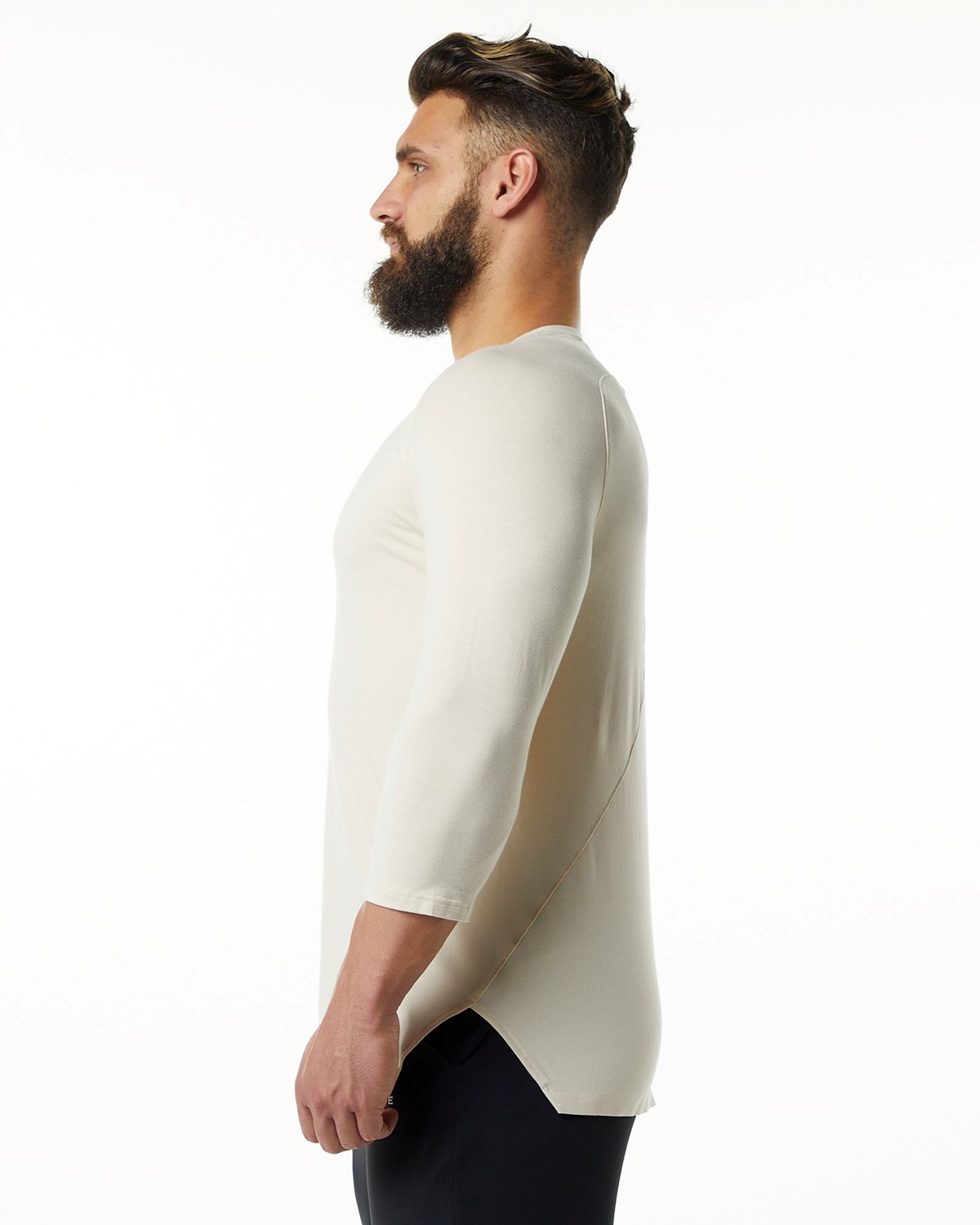 Alphalete Premium 3/4 Sleeve Tee Sahara Homme | XVP-32023184