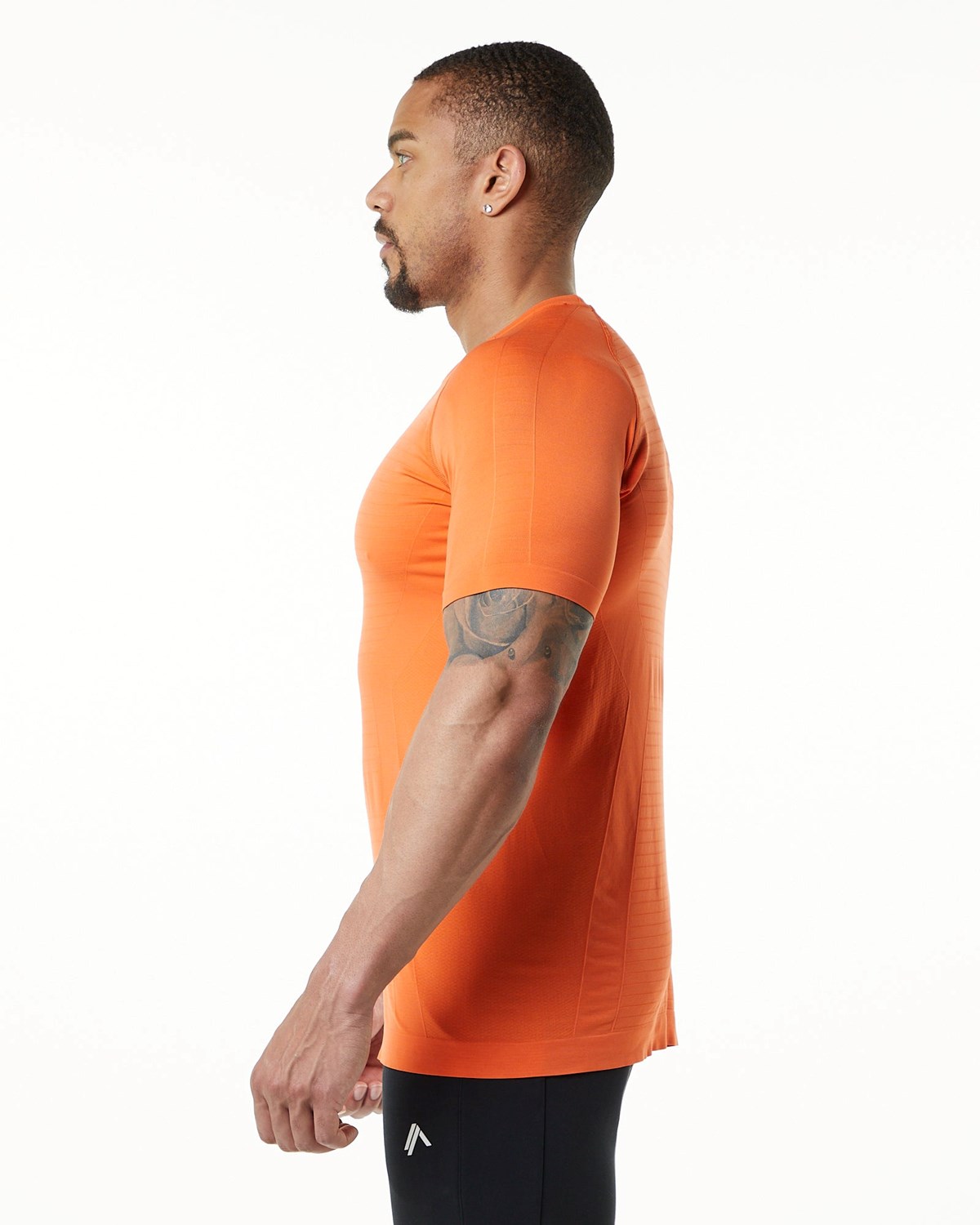 Alphalete High Performance Seamless Corta Sleeve Tee Faded Strawberry Homme | VKH-60149920