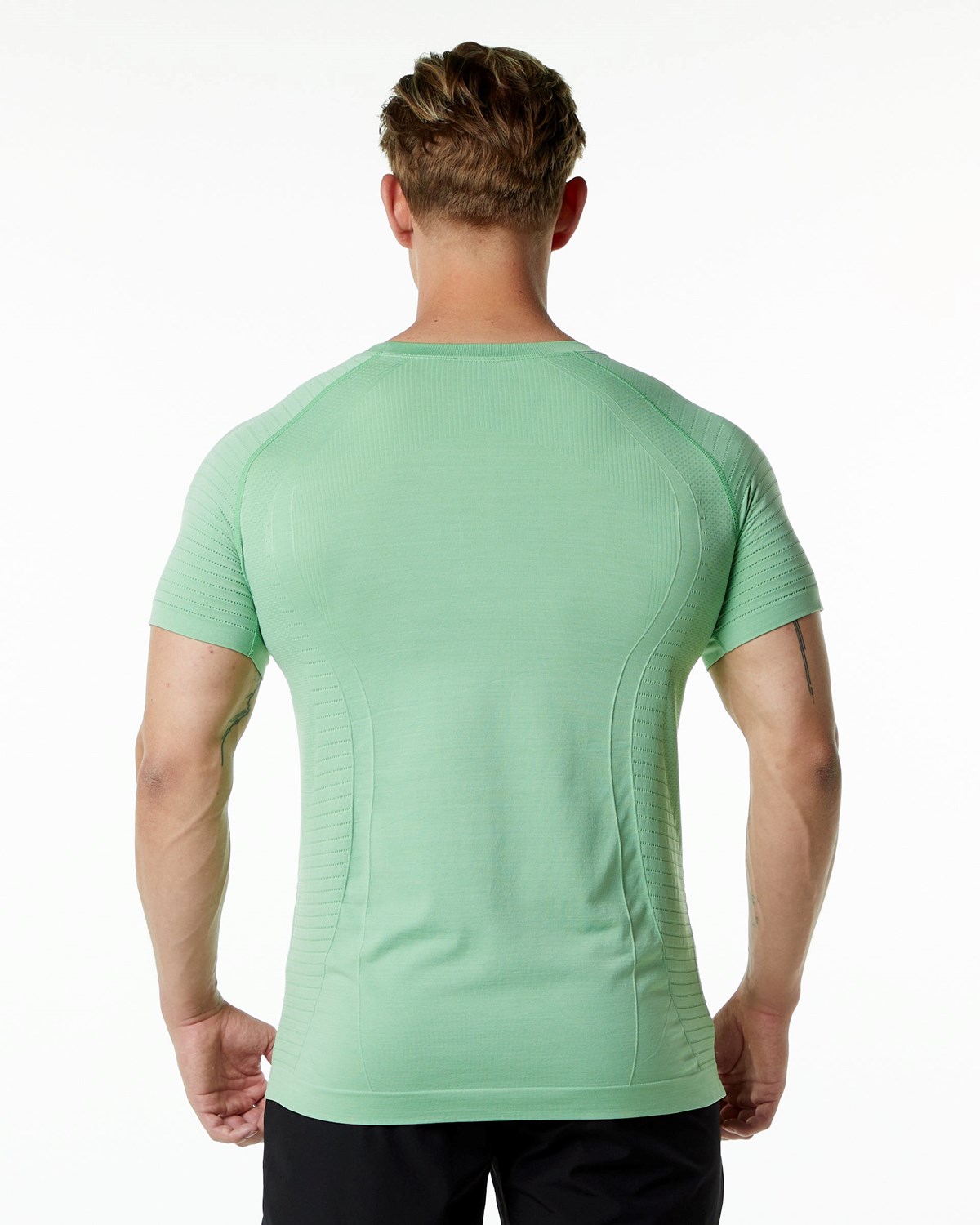 Alphalete High Performance Seamless Corta Sleeve Tee Pistachio Homme | QIY-46128367