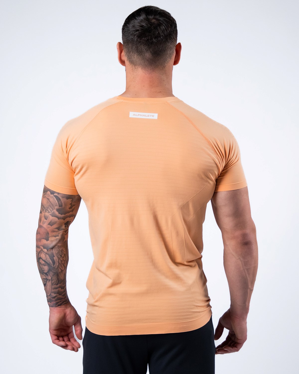 Alphalete High Performance Seamless Corta Sleeve Tee Corail Homme | DWA-91160912