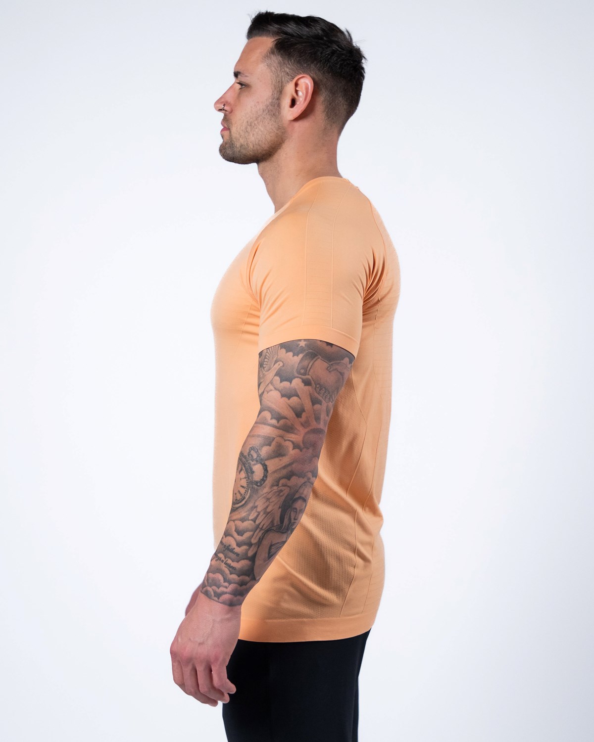 Alphalete High Performance Seamless Corta Sleeve Tee Corail Homme | DWA-91160912