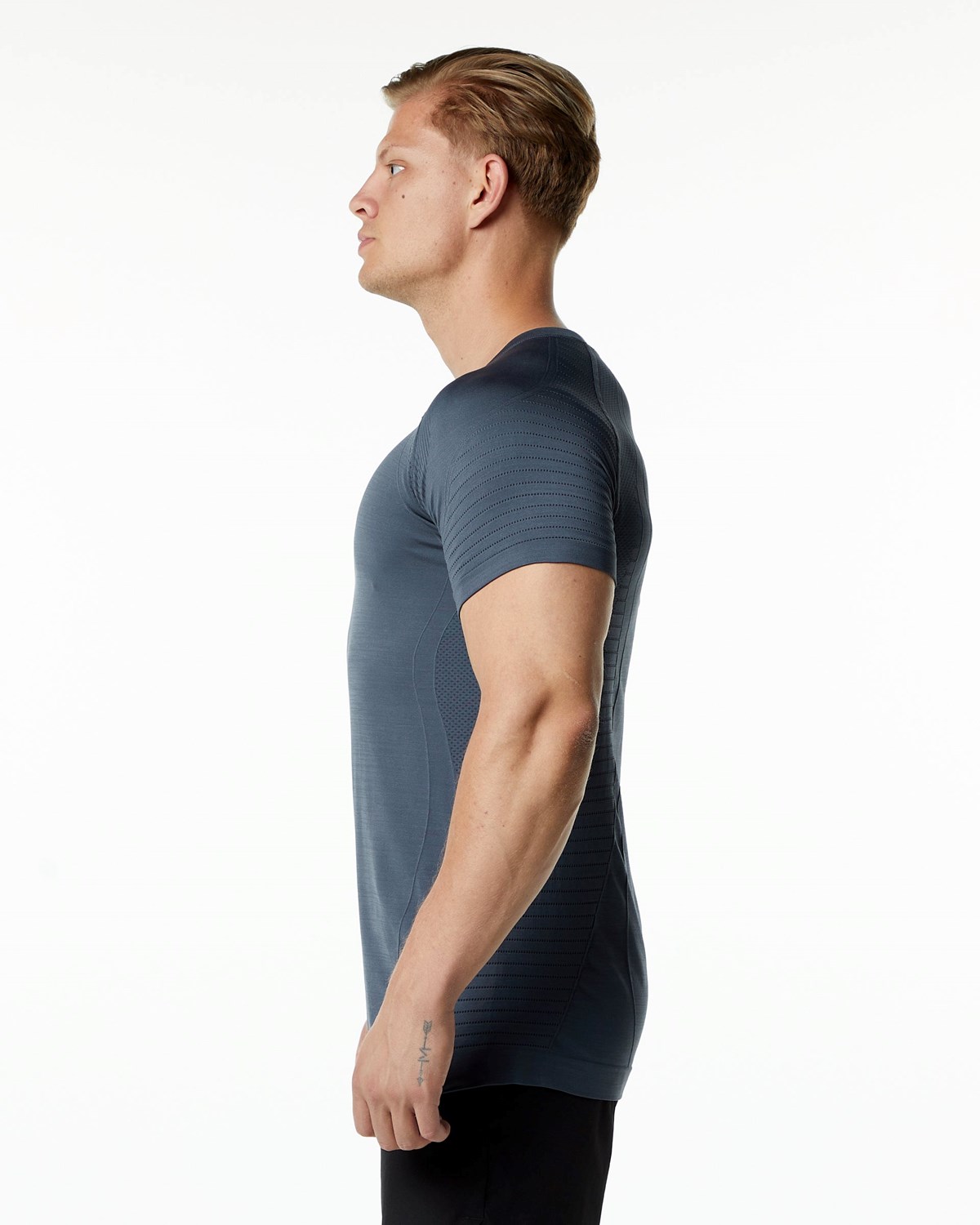 Alphalete High Performance Seamless Corta Sleeve Tee Carbon Homme | PRB-22465023