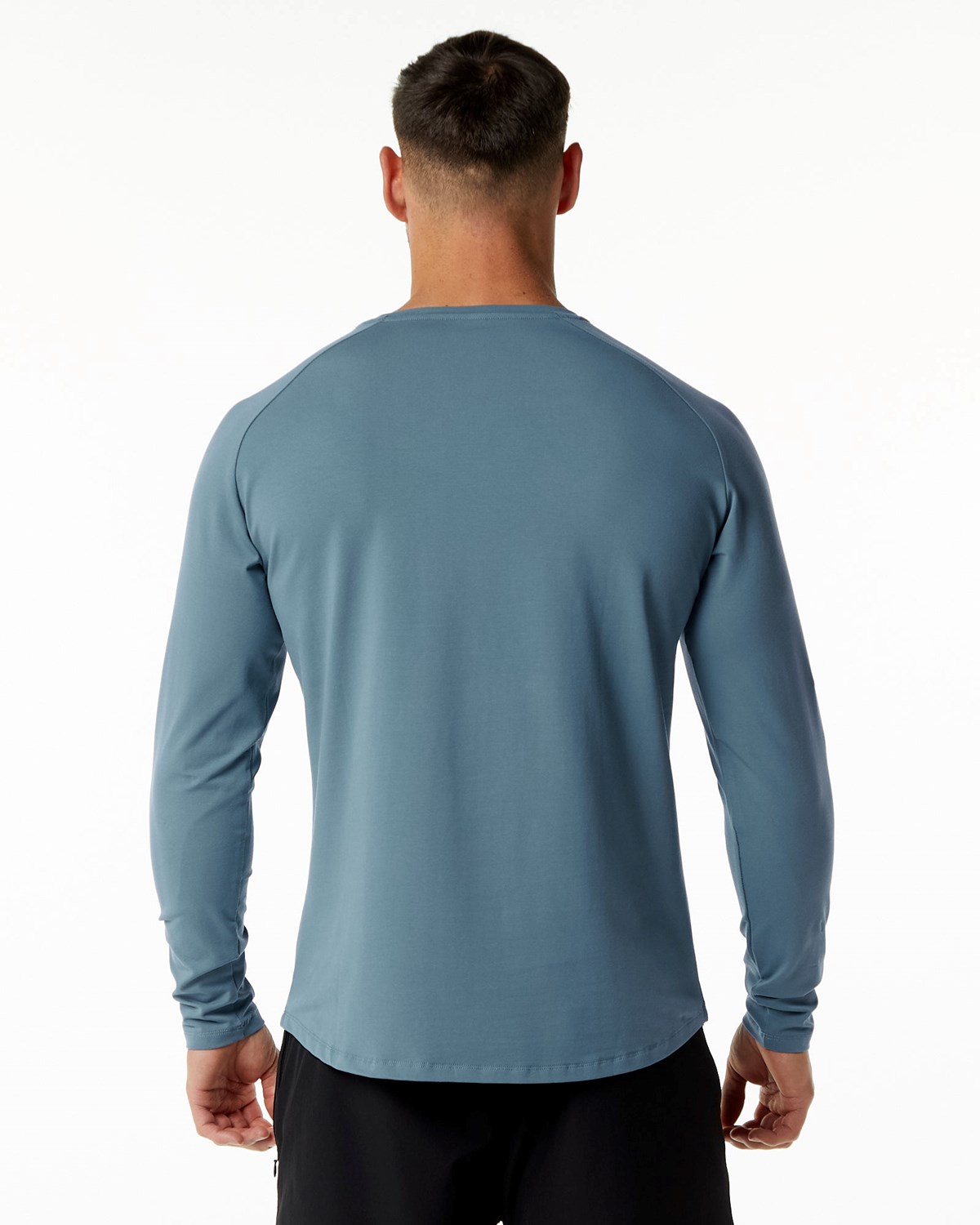 Alphalete Fitted Performance Long Sleeve Bleu Homme | LEB-65557338