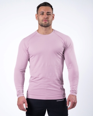 Alphalete High Performance Seamless Long Sleeve Tee Bloom Homme | PET-90867807