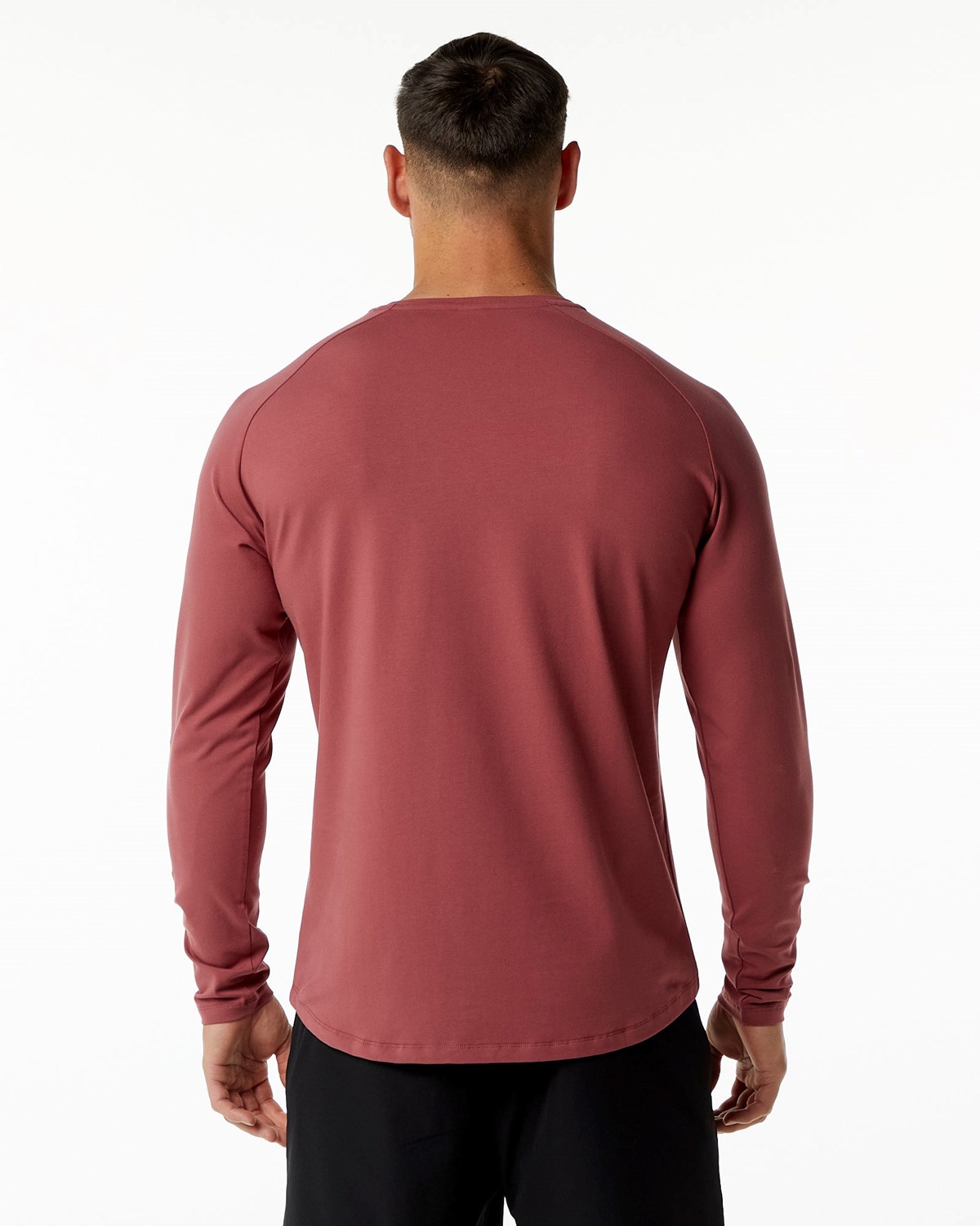 Alphalete Fitted Performance Long Sleeve Gingerbread Homme | EOB-10502595