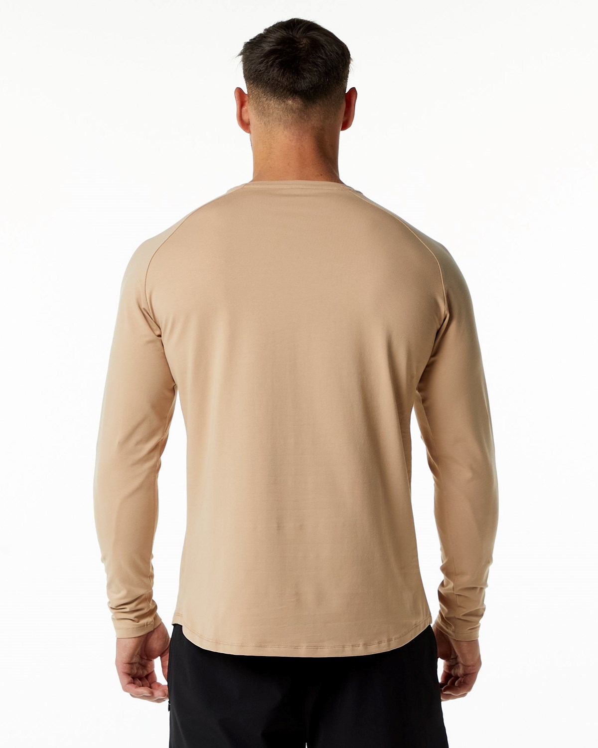 Alphalete Fitted Performance Long Sleeve Taupe Homme | ONN-90549270