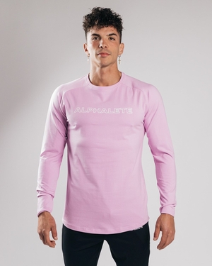 Alphalete Fitted Performance Long Sleeve Bloom Homme | EQN-94392652