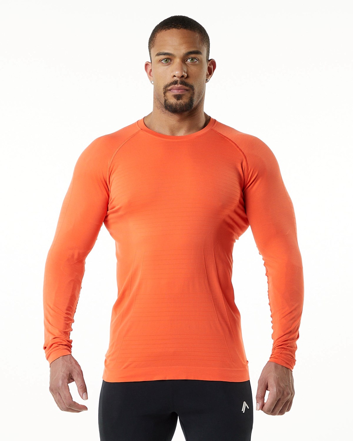 Alphalete High Performance Seamless Long Sleeve Tee Faded Strawberry Homme | CYC-95385894