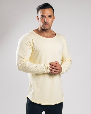 Alphalete Fitted Long Sleeve Sea Salt Homme | ANQ-19779698