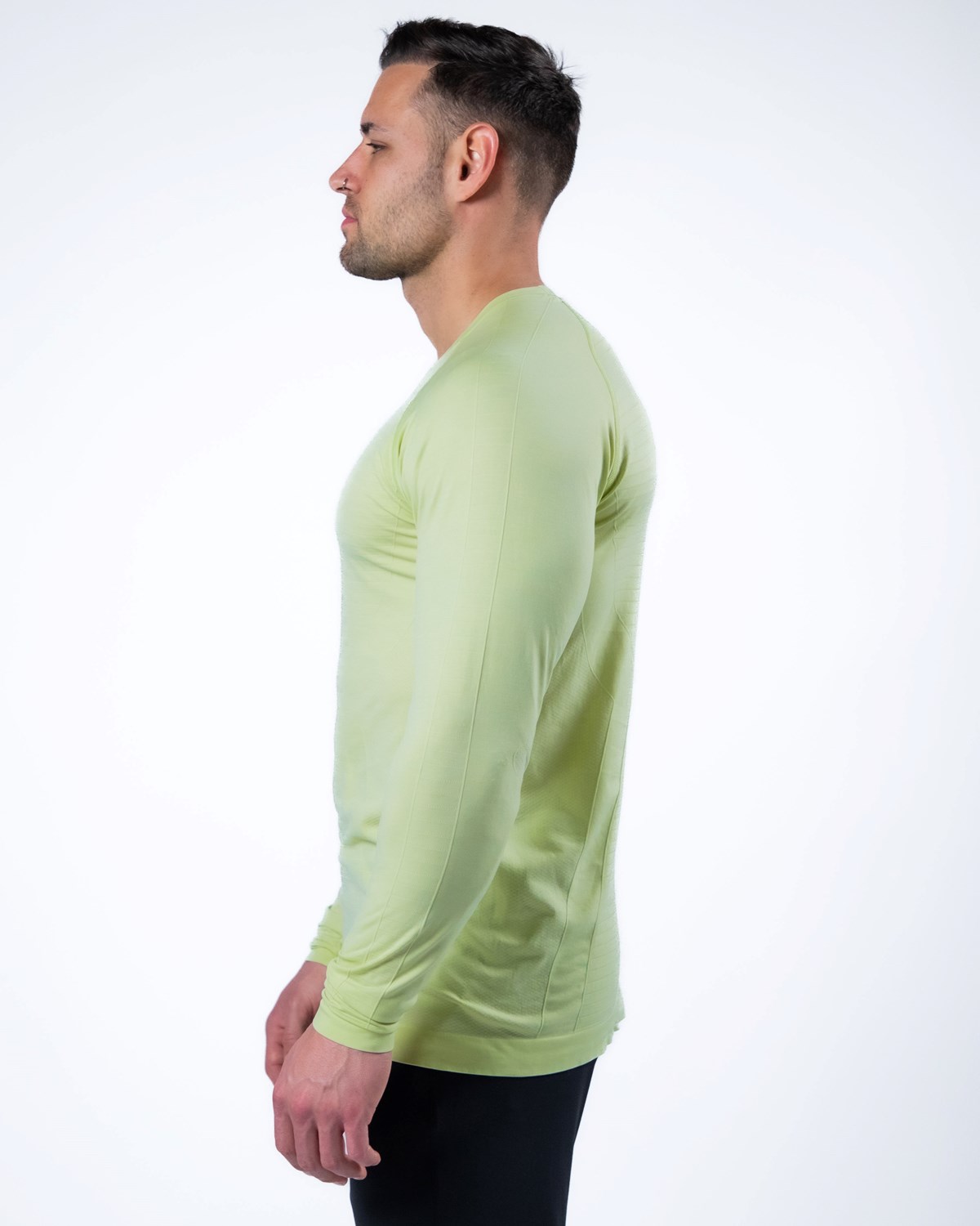 Alphalete High Performance Seamless Long Sleeve Tee Frozen Spring Homme | XVL-37869373