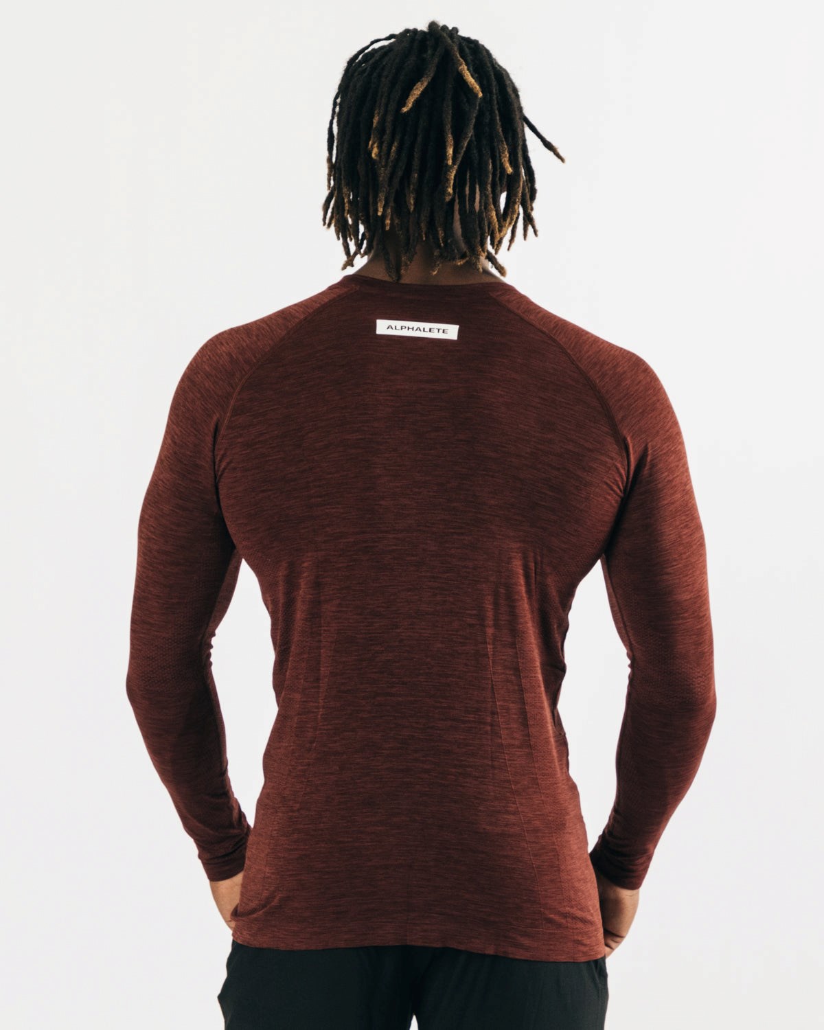 Alphalete High Performance Seamless Long Sleeve Tee Cuivre Homme | DWP-27517752