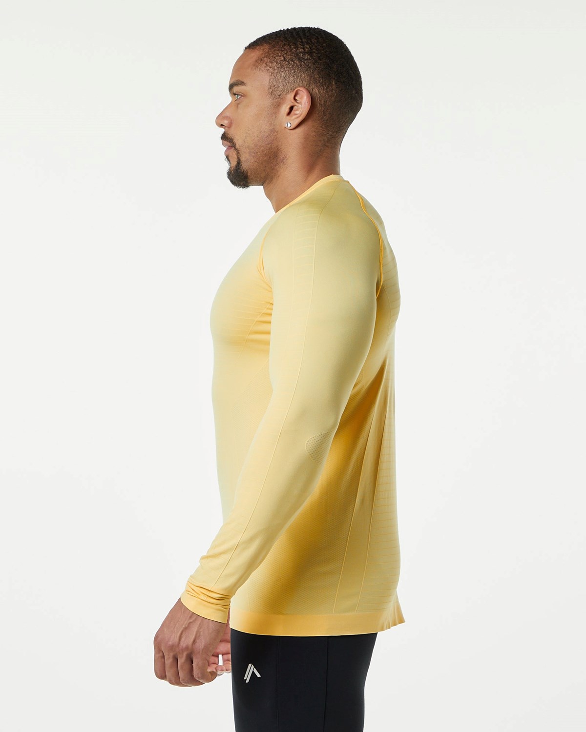 Alphalete High Performance Seamless Long Sleeve Tee Faded Honey Homme | RPQ-22983448