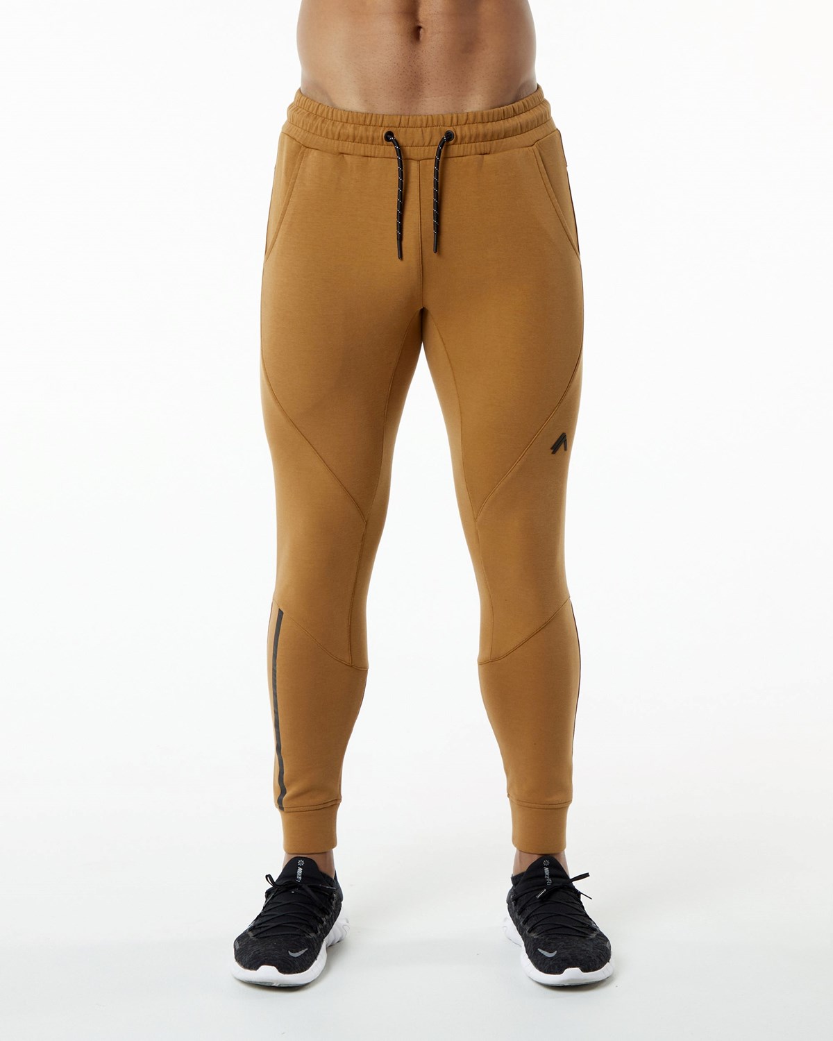 Alphalete Interlock Knit Cuffed Jogger Almond Homme | XMV-43589587