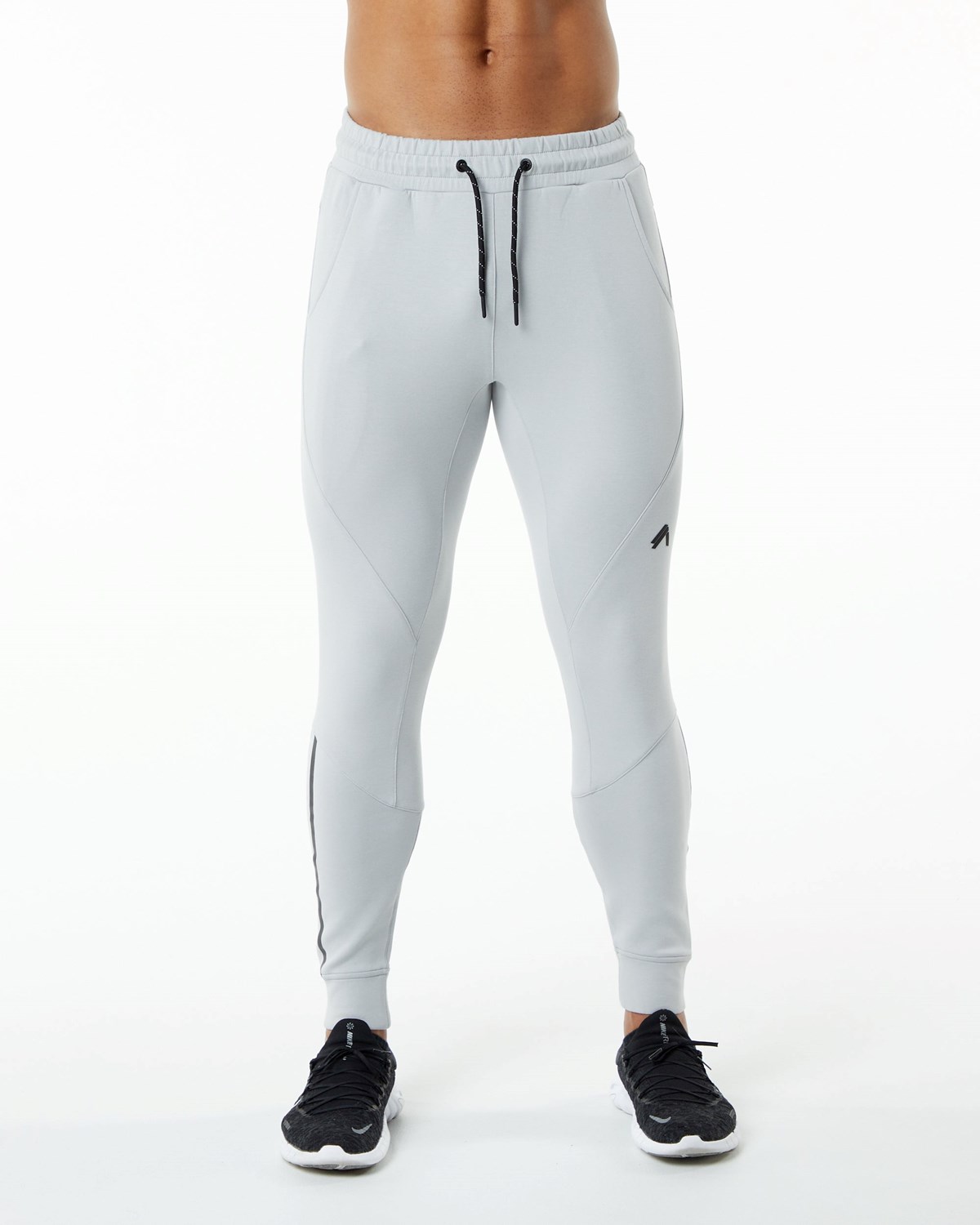 Alphalete Interlock Knit Cuffed Jogger Grise Homme | DPG-82297747