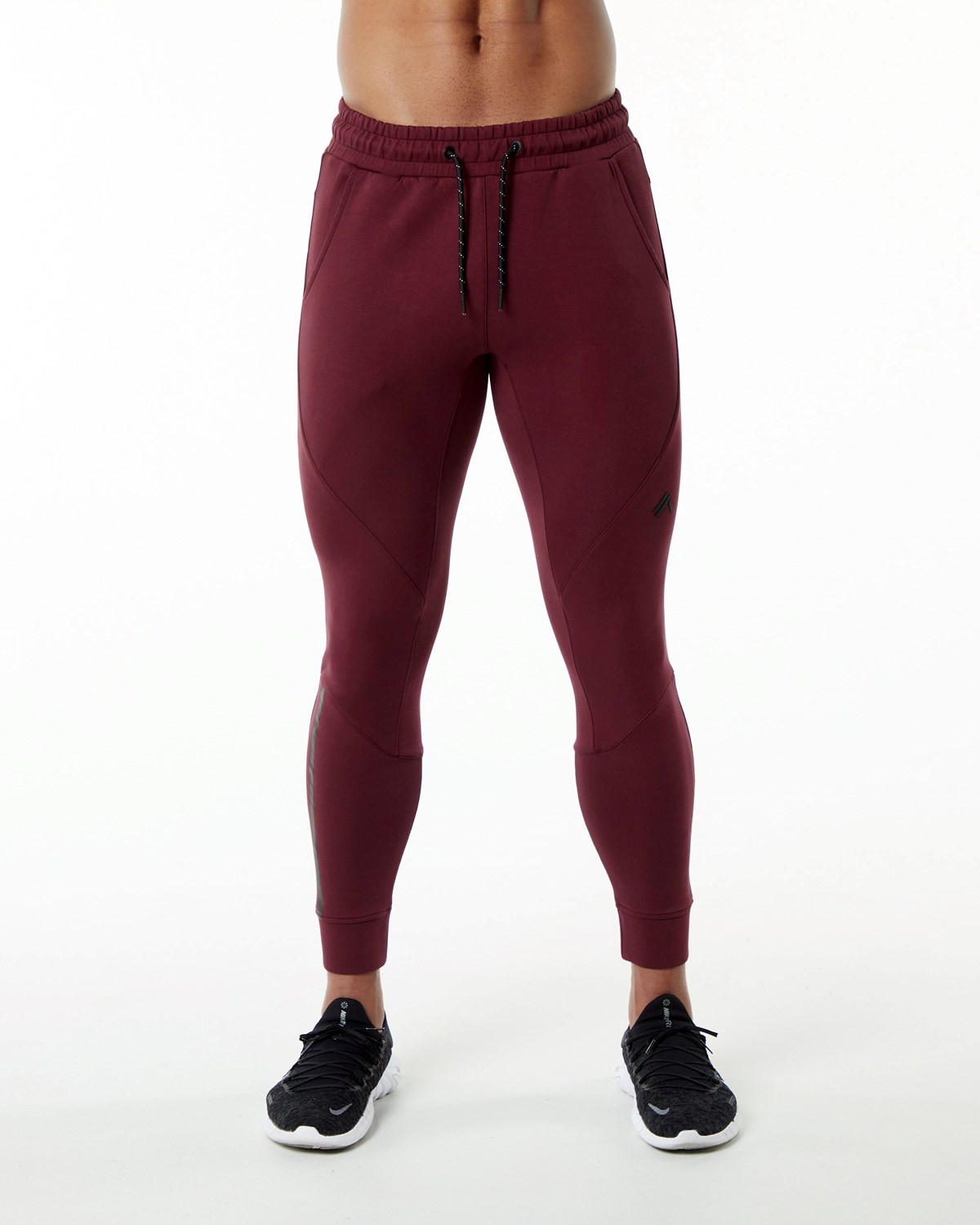 Alphalete Interlock Knit Cuffed Jogger Bordeaux Homme | SUK-63799145