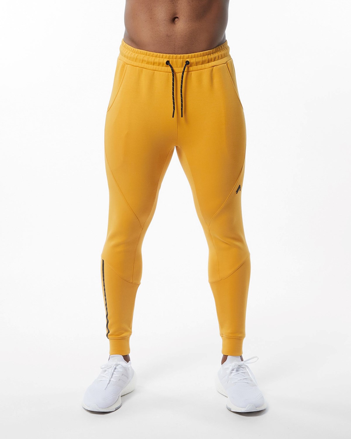 Alphalete Interlock Knit Cuffed Jogger Jaune Homme | PPS-58299784