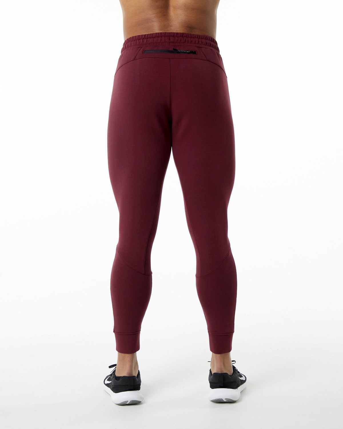 Alphalete Interlock Knit Cuffed Jogger Bordeaux Homme | SUK-63799145