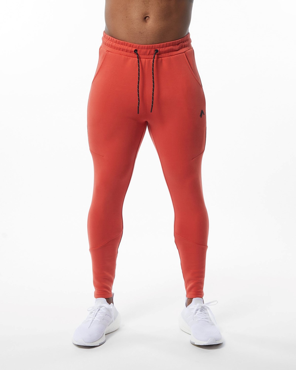 Alphalete Interlock Knit Zip Jogger Orange Homme | IZI-74645193