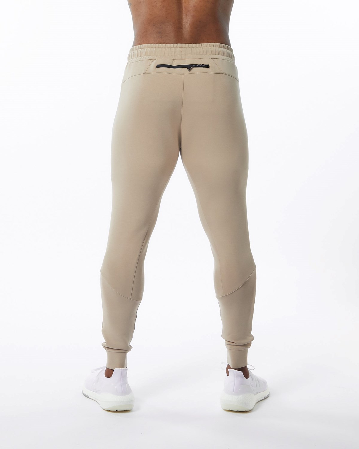 Alphalete Interlock Knit Cuffed Jogger Tan Homme | YUQ-13719401