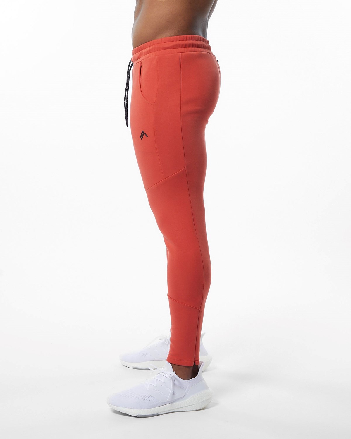 Alphalete Interlock Knit Zip Jogger Orange Homme | IZI-74645193