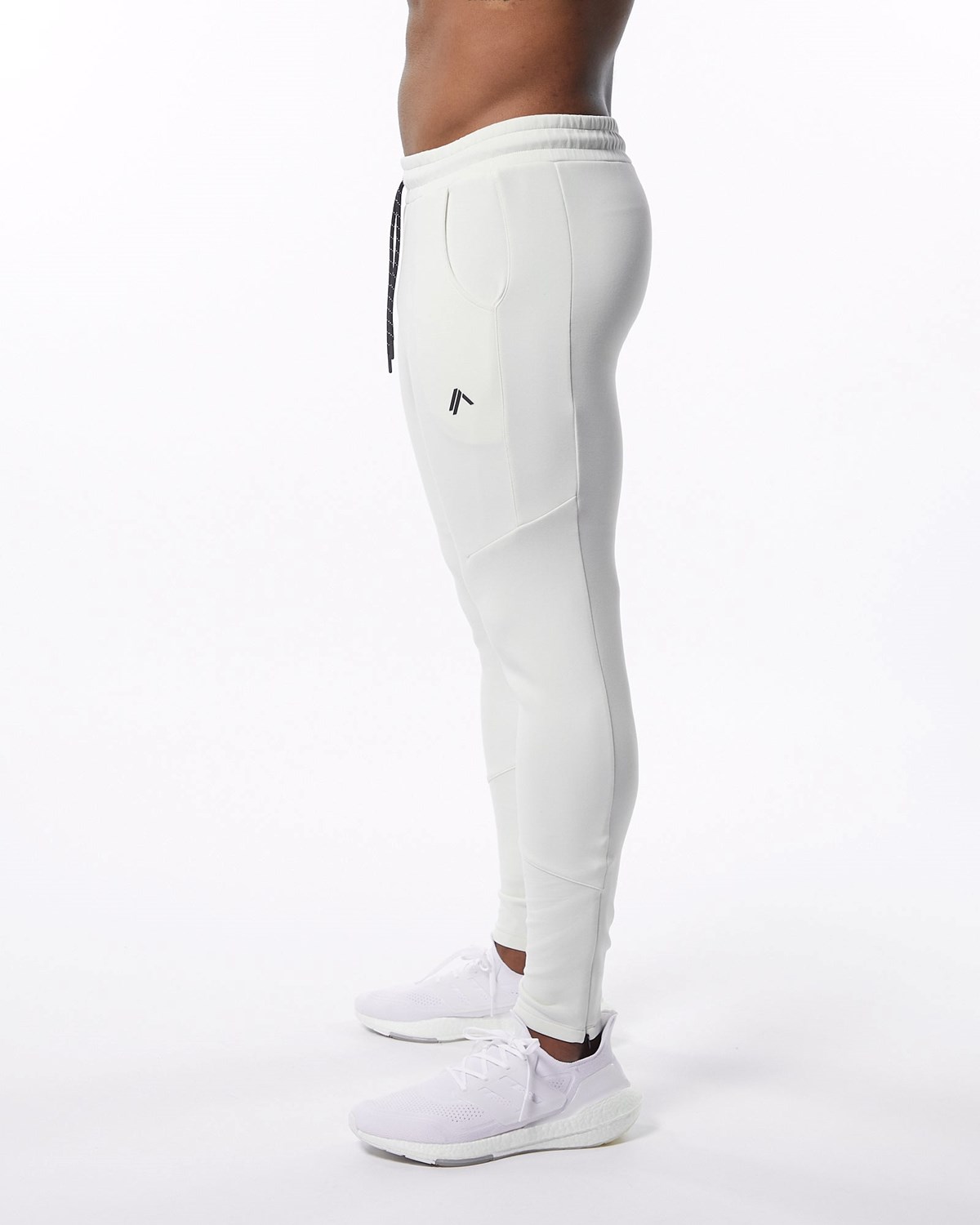 Alphalete Interlock Knit Zip Jogger Blanche Homme | IIL-04851801