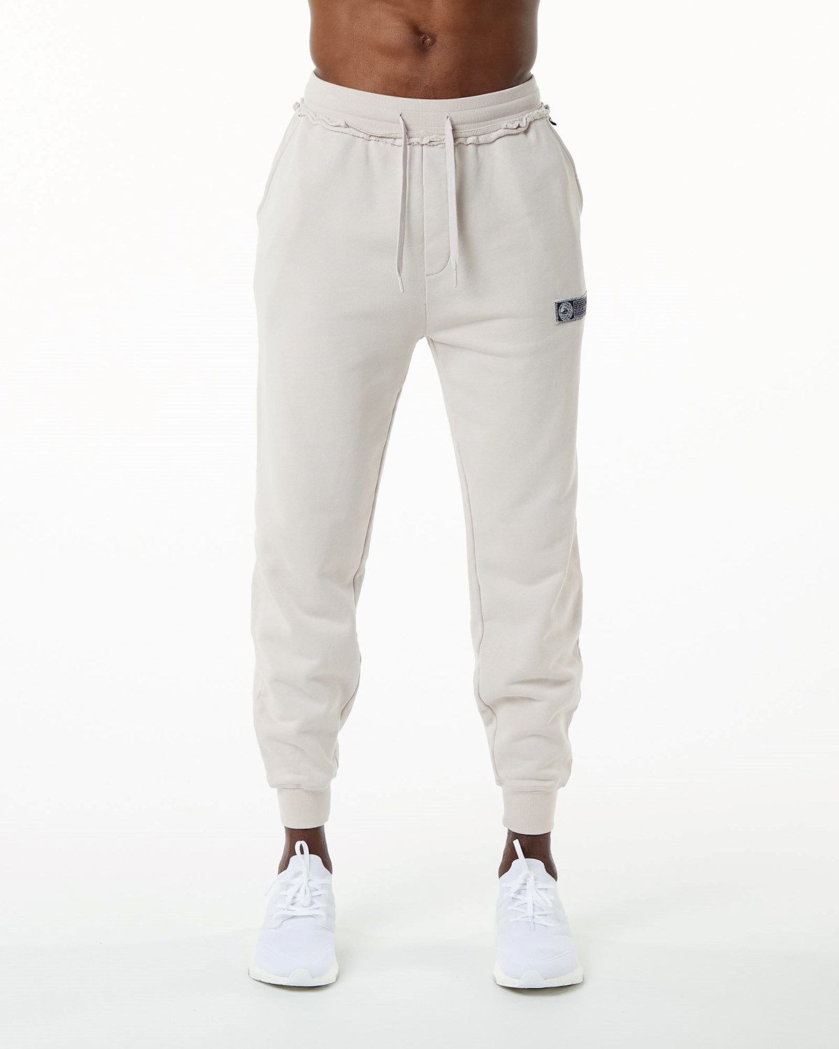 Alphalete Heavyweight Washed Terry Jogger Moonstone Homme | KOM-75154332