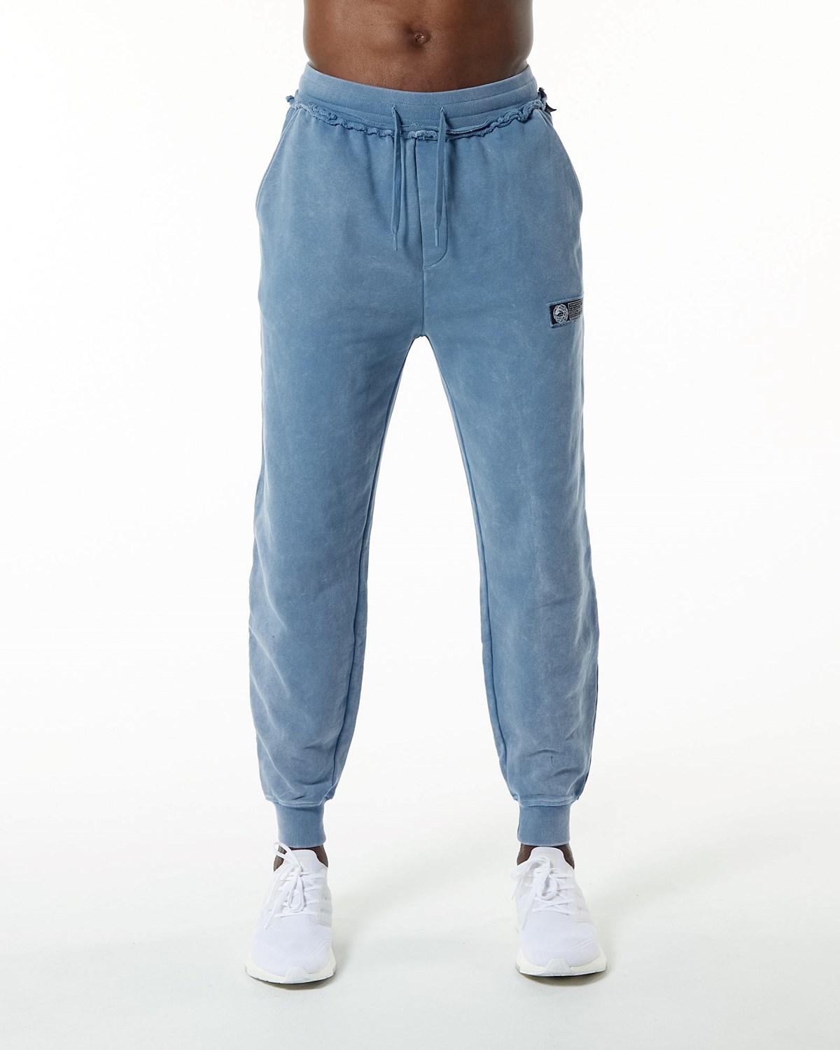 Alphalete Heavyweight Washed Terry Jogger Bleu Homme | TQJ-70676467