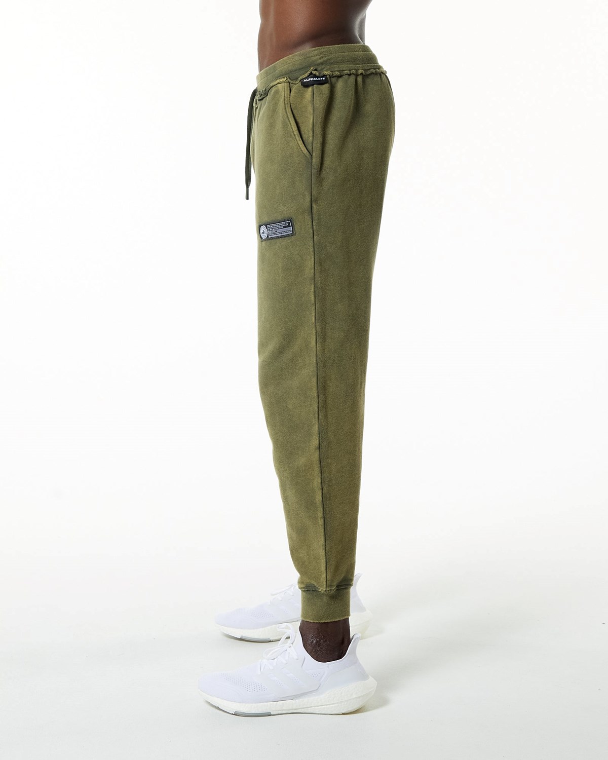 Alphalete Heavyweight Washed Terry Jogger Vert Homme | ZYX-75814792