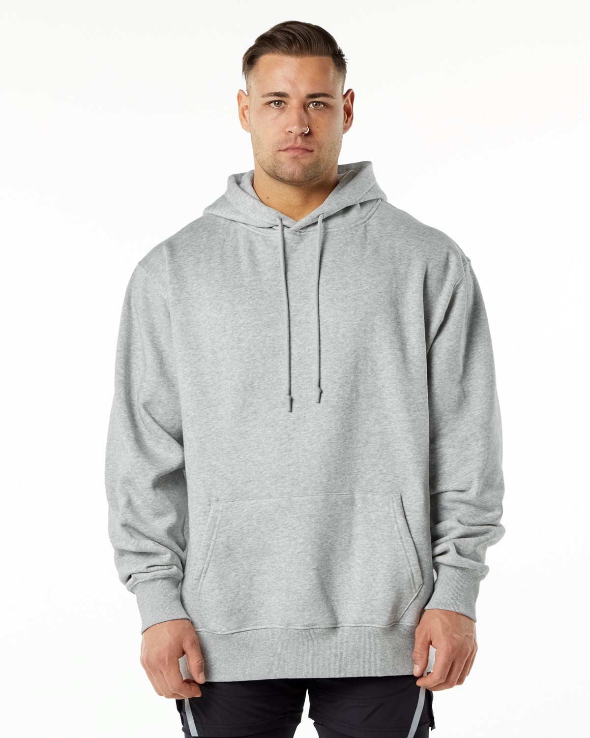 Alphalete Brushed Fleece Graphique Hoodie Grise Homme | PRY-06548514