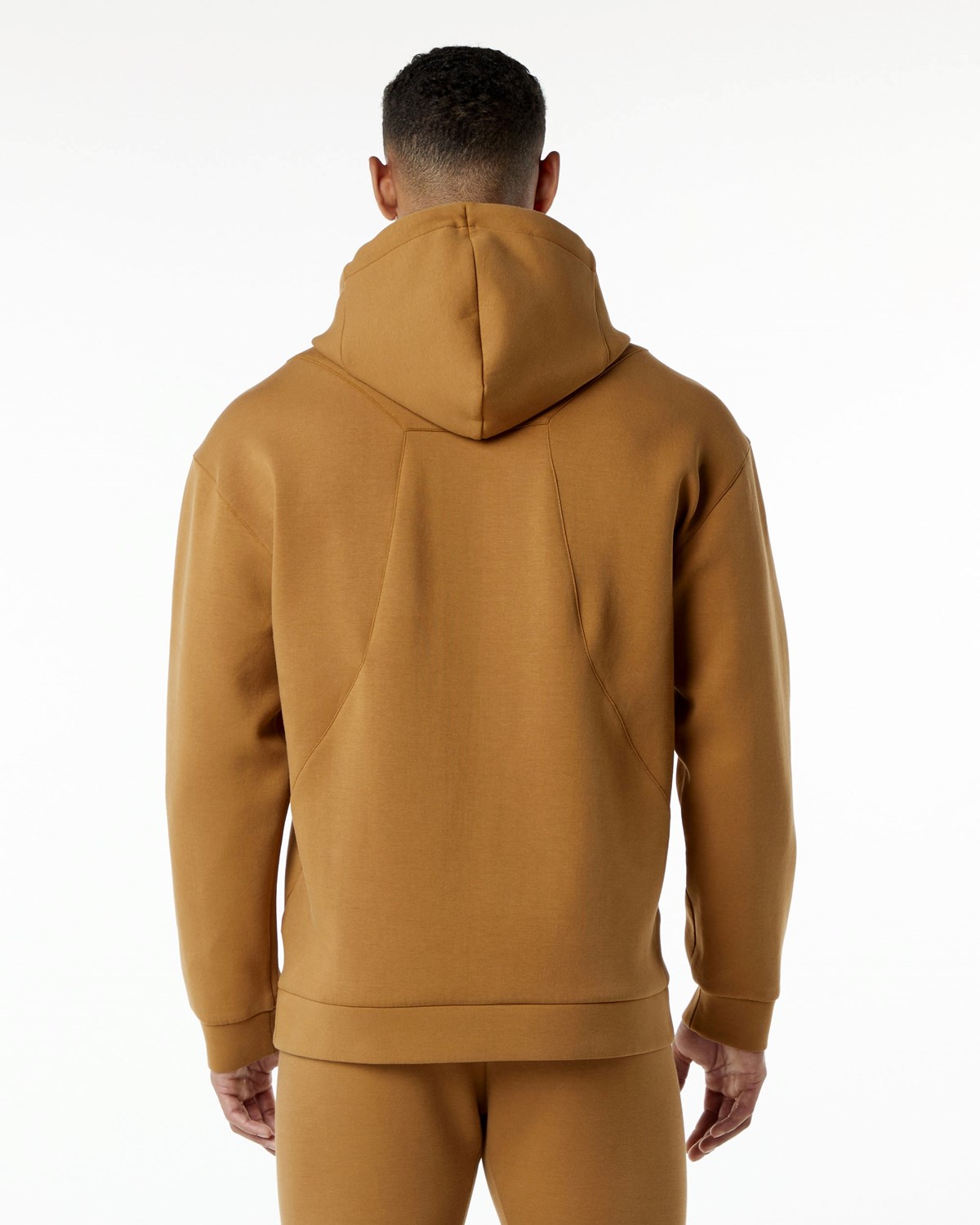 Alphalete Relaxed Interlock Knit Hoodie Almond Homme | LGN-29878833