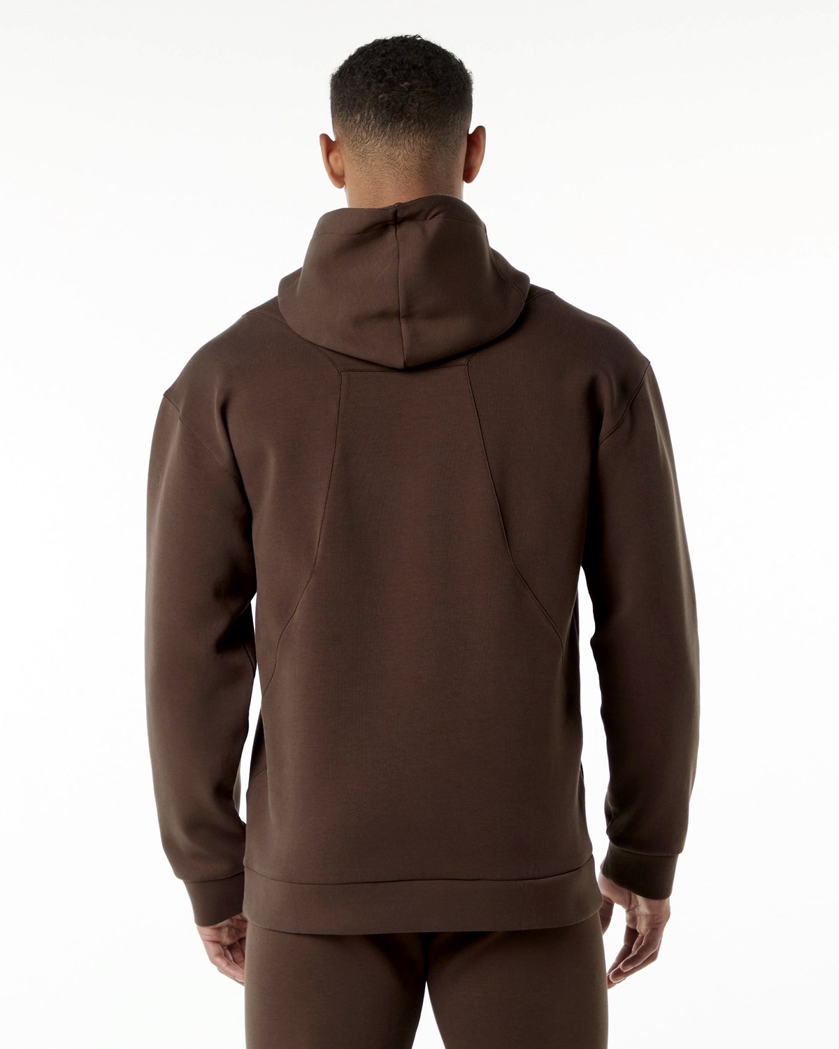 Alphalete Relaxed Interlock Knit Hoodie Marron Homme | PYK-41950310