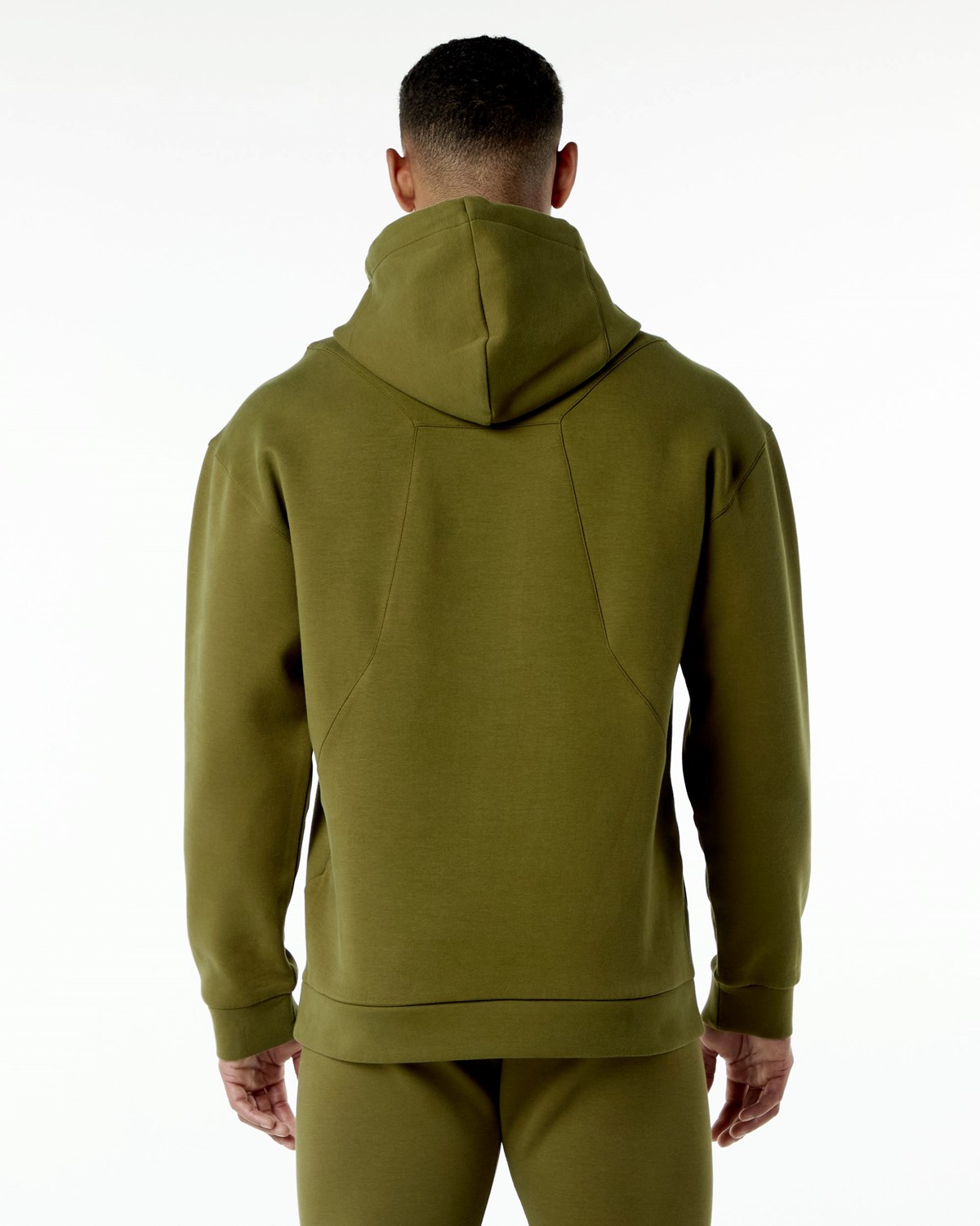 Alphalete Relaxed Interlock Knit Hoodie Moss Homme | HKU-55755525