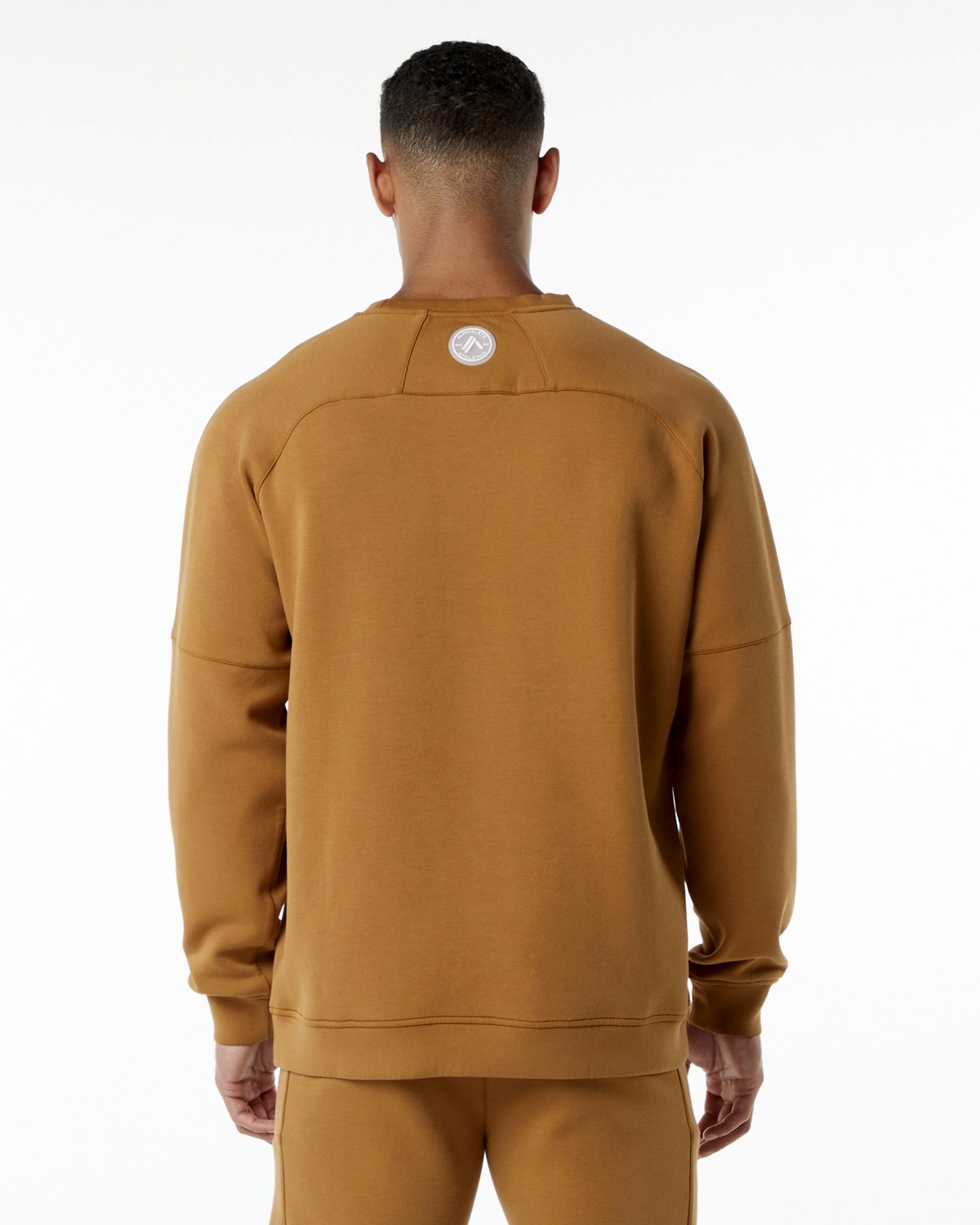 Alphalete Relaxed Interlock Knit Pullover Almond Homme | CGY-03429375