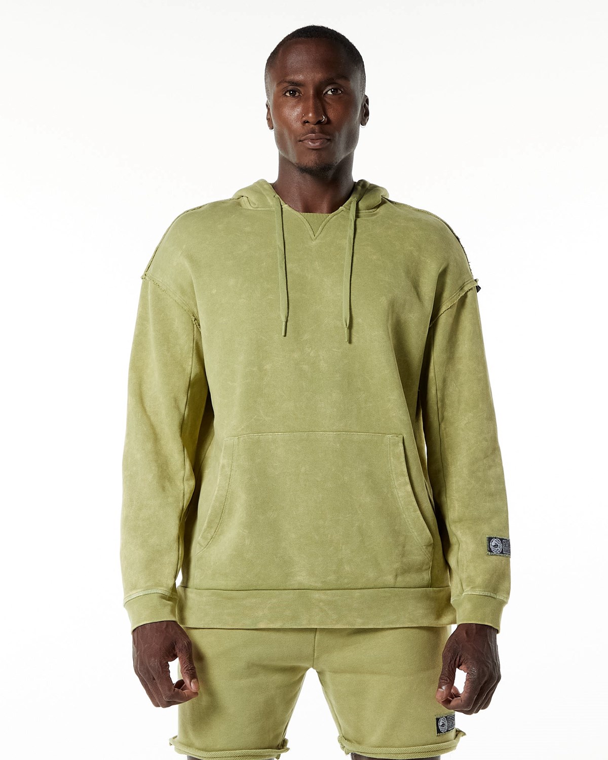 Alphalete Heavyweight Washed Terry Hoodie Vert Homme | NCY-92448830