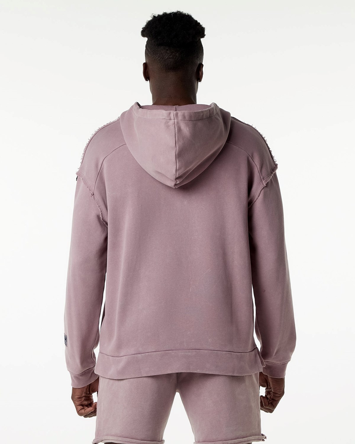 Alphalete Heavyweight Washed Terry Hoodie Rose Homme | QBW-22208101