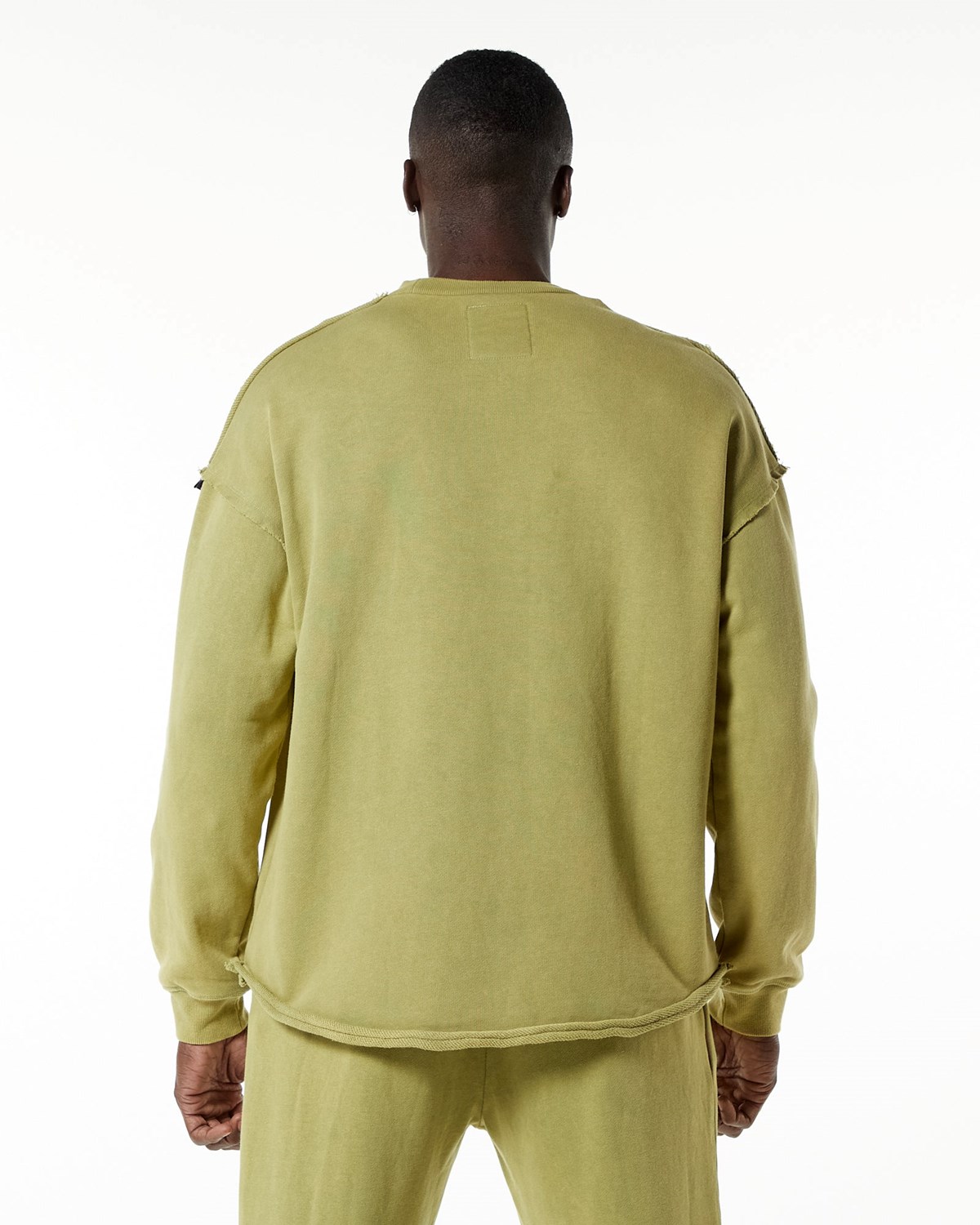 Alphalete Heavyweight Washed Terry Pullover Vert Homme | PRH-29391797