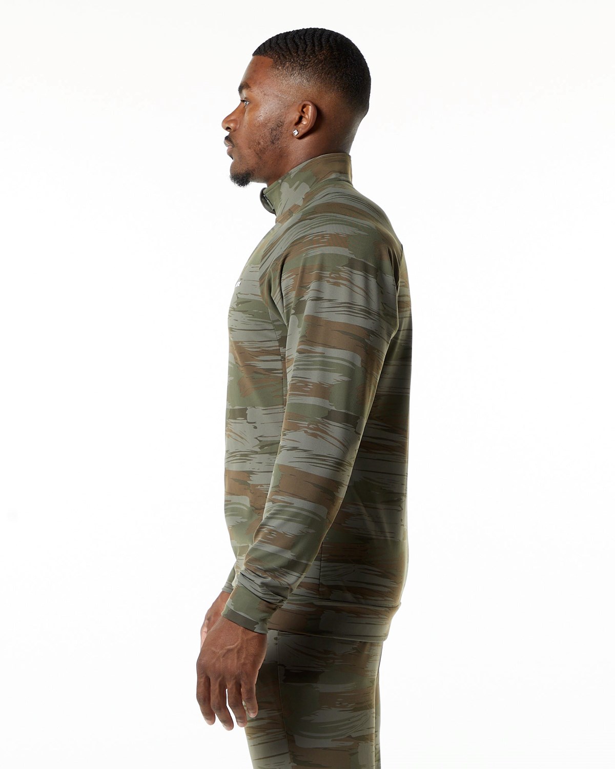 Alphalete 4-Way Stretch Piste Jacket Vert Olive Camouflage Homme | WBT-05582339