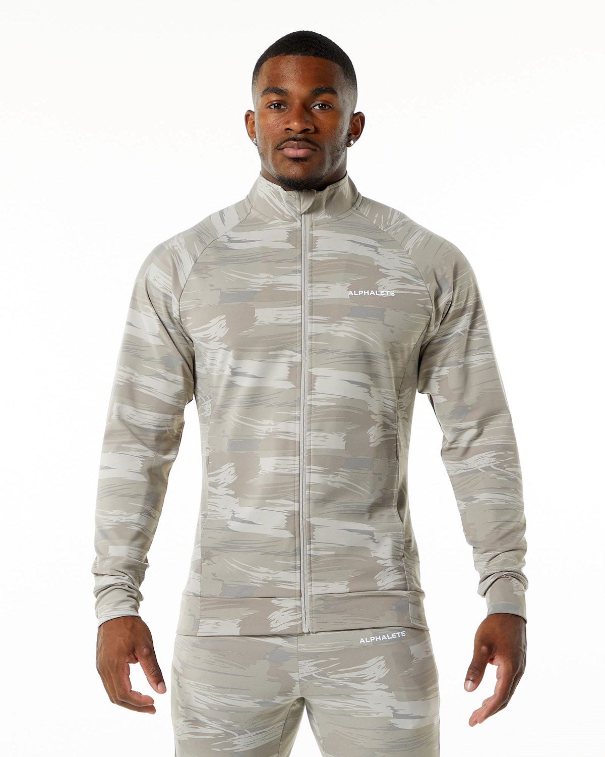 Alphalete 4-Way Stretch Piste Jacket Camouflage Homme | RAB-24843922