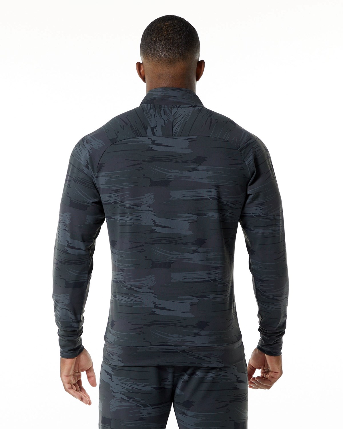 Alphalete 4-Way Stretch Piste Jacket Noir Camouflage Homme | UJP-36689002