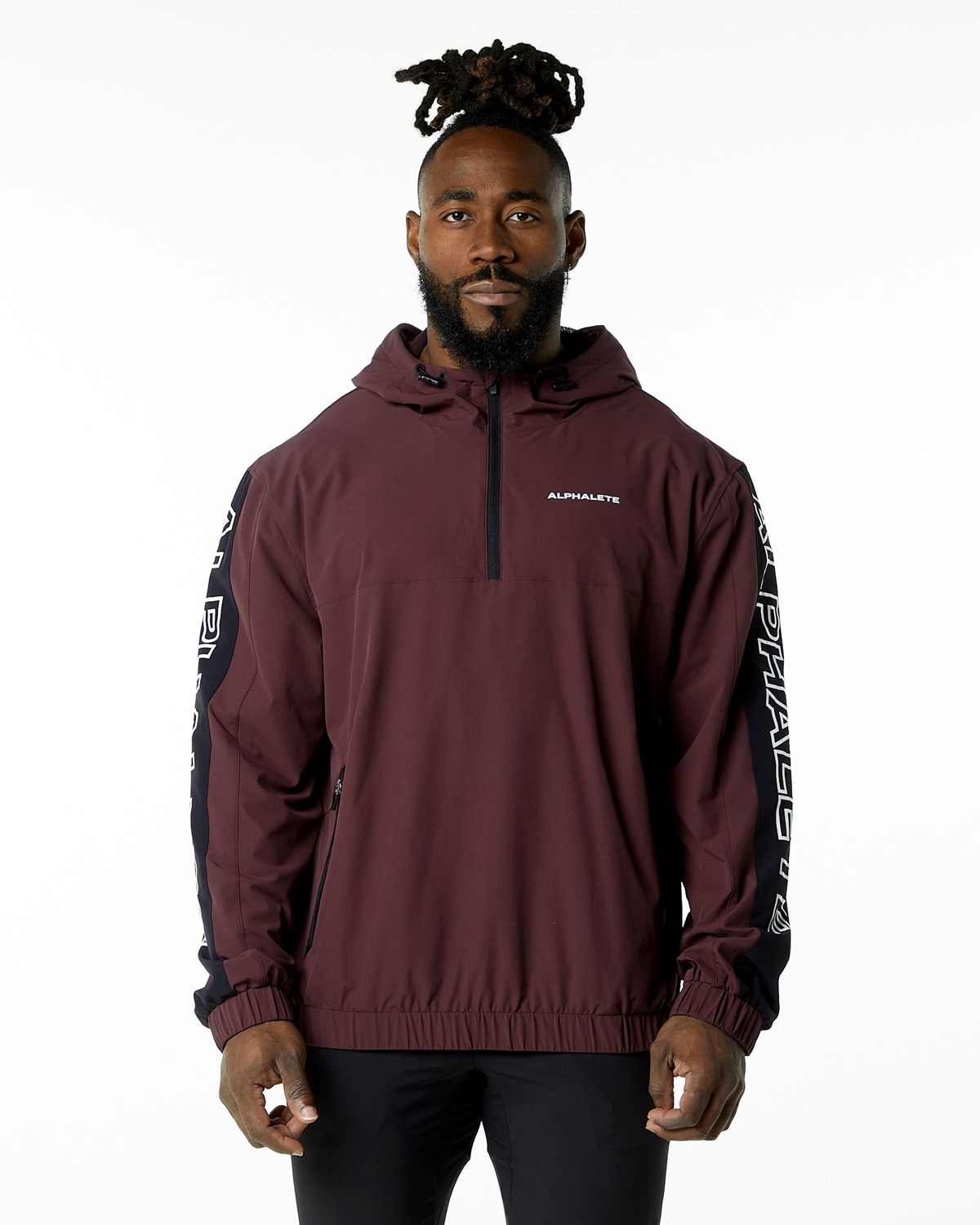 Alphalete Woven Performance Jacket Noir Homme | ZNO-05009124