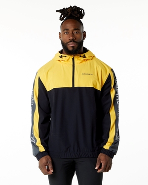 Alphalete Woven Performance Jacket Bumblebee Homme | GEE-22570934