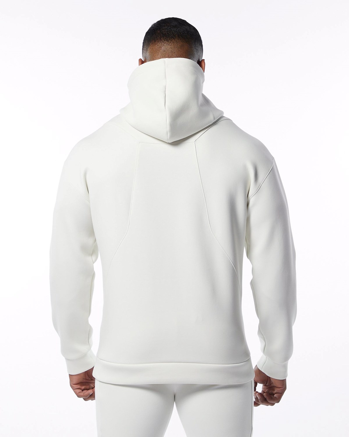 Alphalete Interlock Knit Hoodie Blanche Homme | ZCG-78970797