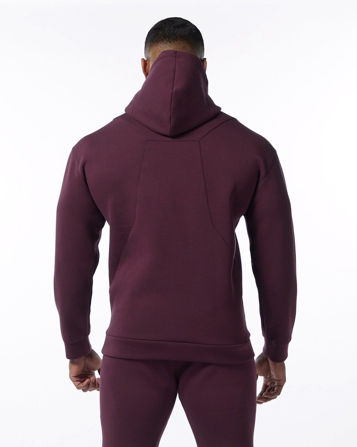 Alphalete Interlock Knit Hoodie Merlot Homme | TEP-55405989