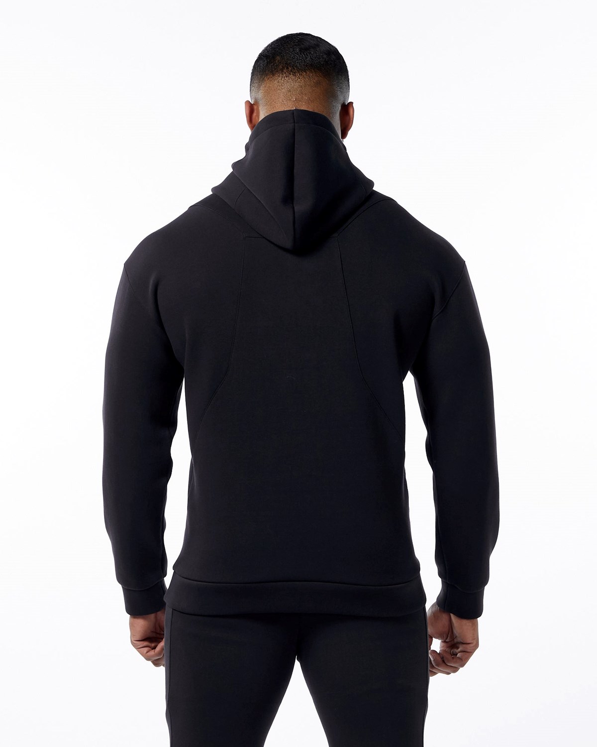 Alphalete Interlock Knit Hoodie Noir Homme | NWH-19190412