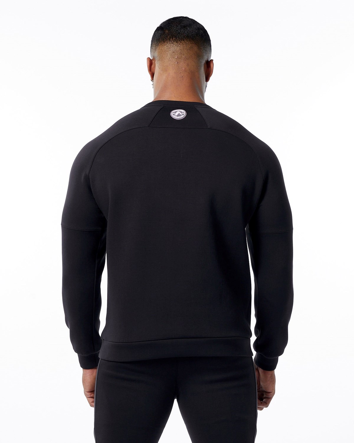 Alphalete Interlock Knit Pullover Noir Homme | CYU-09470737